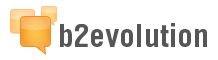 logo van b2evolution webhosting voor uw blog