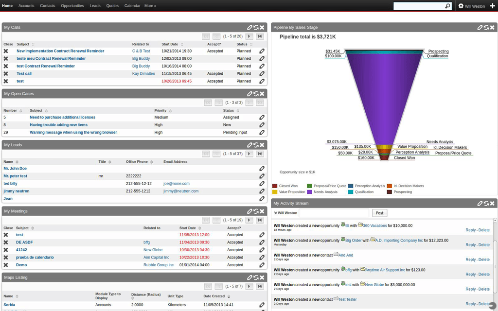 Aplicación SuiteCRM