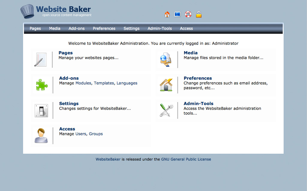 WebsiteBaker